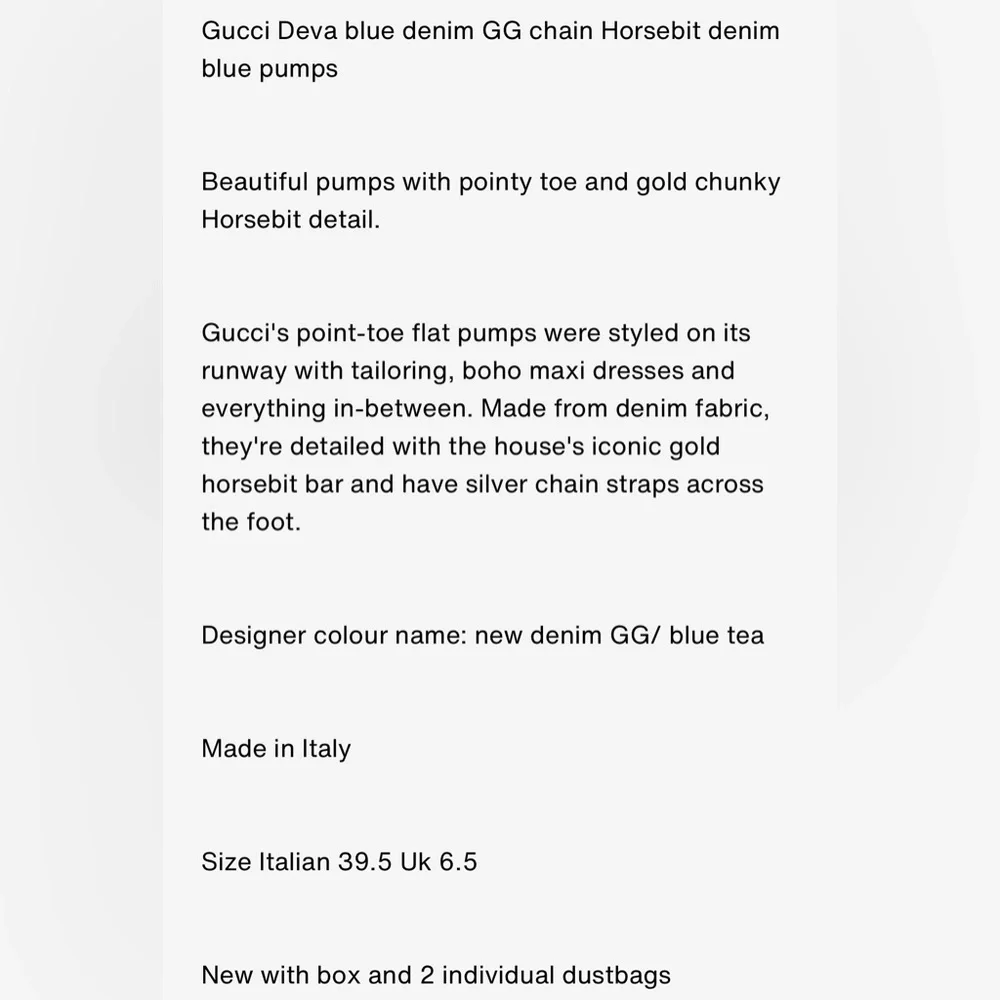 NIB GORGEOUS GUCCI HORSEBIT BALLET FLATS❤️ - Picture 7 of 7